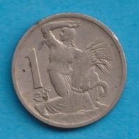 Tschechoslowakei 1 Krona 1922