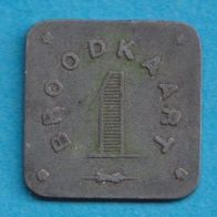 Belgien - Belgium Jeton oder Torken 1 Broodkaart 1880 Stadt Gent (1)