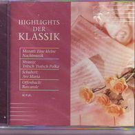 Highlights der Klassik - CD * Mozart, Schubert, Bach, Brahms, Beethoven, Verdi * NEU!
