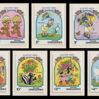 Disney Grenada Grenadinen 1984 Ostern Satz MiNr 590-598 postfrisch