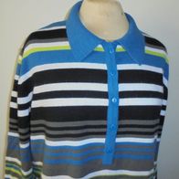 Pullover Strick Kragen Gr.48 gestreift *