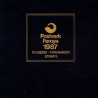 Dänemark - Färöer Jahreszusammenstellung 1987 als Buch mit Schutzkassette