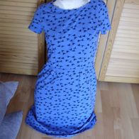 Boden Kleid blau Schwalben KA BW 6P 12 P = S/M
