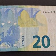 20 Euro Schein - Banknote Seriennummer...787878