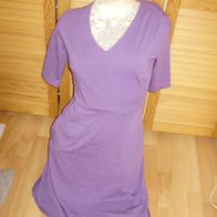 Lanius Kleid lila V-Ausschnitt 3/4 Arme 36