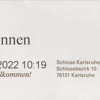 2022 Eintrittskarte Badisches Landes Museum Karlsruhe Göttinnen vom 21.08.2022