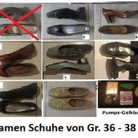 Pumps verschiedene Größe 36 + 37 + 37,5 + 38 neu bis neuwertig