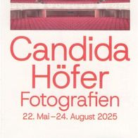 2025 Eintrittskarte Candida Höfer Foto Ausstellung Darmstadt vom 27.07.2025