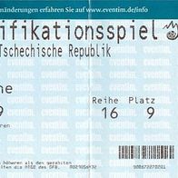 Ticket Deutschland - Tschechische Republik 17.10.2007 Tschechien DFB CMFS München