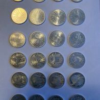 24x 10 DM Silbermünzen Olympia 1972 München Sammlung (625er Silber)