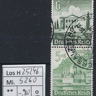 Los H25246: Deutsches Reich Mi. S 260, gest