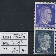 Los H25247: Deutsches Reich Mi. S 292, gest