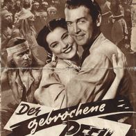 Klemmer Western Filmprogramm DNF Der gebrochene Pfeil James Stewart 4 Seiten