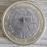 1 Euro San Marino 2018 unzirkuliert siehe Bild Wehrturm Kursmünze RSM