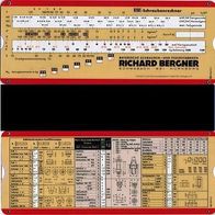 Technischer Rechenschieber Riehle IWA 514.11-I