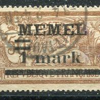 Mem04 Memelgebiet 25 y gestempelt o 5,00 M€