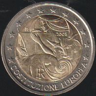 2005 Italien 2 Euro EU-Verfassung Stempelglanz