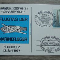 Karte Flugtag der Marineflieger MFG 3 Graf Zeppelin Nordholz 1977