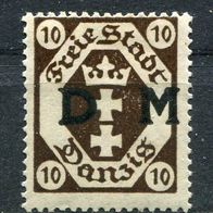 Dan28 Danzig D 2 ungebraucht * 0,30 M€