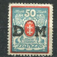 Dan29 Danzig D 33 y ungebraucht * 0,30 M€