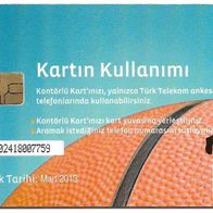 Telefonkarte TÜRKEI , 50 Kontör , 2013 , leer