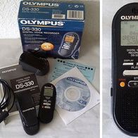 Olympus Dictaphone DS-330 Diktiergerät, Digital Voice Recorder mit Dockingstation