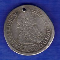 15 Kreuzer 1694 Prag (GE) Königreich Böhmen "Leopold I" SILBER Originalmünze - 0082