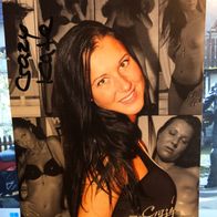 Autogrammkarte Erotik-Star Crazy Kate - Original - Signiert - gut