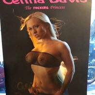 Autogrammkarte Erotik-Star Celina Davis - Original - Signiert - gut