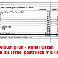 Sonderangebot - Album rot - Asien - Naher Osten -IVon Aden bis Israel, 1480 Marken o