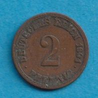Kaiserreich 2 Pfennig 1904 A