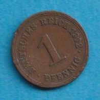 Kaiserreich 1 Pfennig 1912 F lesen