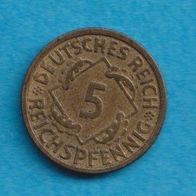 5 Reichspfennig 1936 D