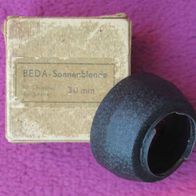 Original DDR Beda Sonnenblende Ø 30 mm Gegenlichtblende in OVP 50er Jahre