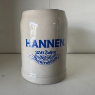 HANNEN ALT - 2 Bierkrüge aus Steingut jeweils 0,5 l Fassungsvermögen