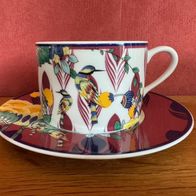 Meissen - Cappuccino-Tasse + Untertasse "Collage Mystic Garden" 79A524-36584-1 NEU!