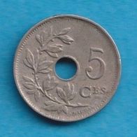 Belgien 5 Centimes 1922 Belgique 