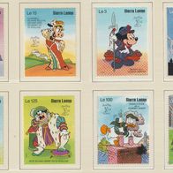 Disney Sierra Leone 1990 Stamp World London ‘90 Satz MiNr 1465-1472 postfrisch