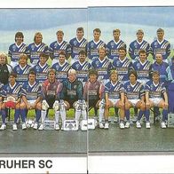 Mannschaftsbild zweiteilig - KSC - Panini Serie Bundesliga Fussball 92 - !