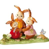 Goebel Ostern "Frühlingstanz" Spring Edition Limited 2012 Hasen-Trio Frosch NEU + OVP