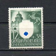 Generalgouvernement, 1943, Mi.-Nr. 105, ( * ) Falz