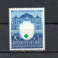 Generalgouvernement, 1943, Mi.-Nr. 108, ( * ) Falz