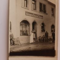 Simmern unter Dhaun (Simmertal): Metzgerei Heinrich Stephan, Foto-Ak um 1920