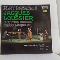 Plattenhülle Jaques Loussier ----- play Bach No.2