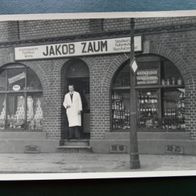 Köln Rath-Heumar: olonialwaren Jakob Zaum (Rösrather Str. 580), Foto-Ak um 1935