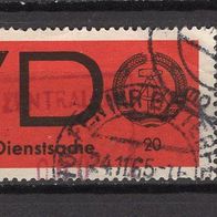 DDR 1966 Aufkleber für vertrauliche Dienstsachen MiNr. 3x gestempelt -2