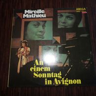 Schallplatte , Mireille Mathieu, An einem Sonntag in Avignon , LP aus Sammmlung
