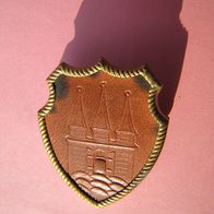 WHW Wappen Stadt Altona Gau Schleswig Holstein Leder Abzeichen WW 2 Badge von 1936