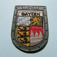 WHW Bayern Grenzlandwappen Metallrückseite Web Abzeichen WW 2 Badge 1936