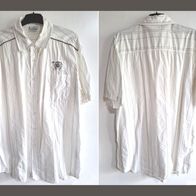 kurzärmeliges weiss gestreiftes Herren-Oberhemd Gr. XL 43/44 v. Southern